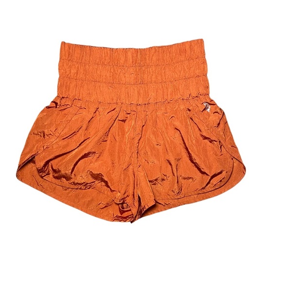 Free People FP Movement The Way Home Shorts Dark Orange Colorful Size Small - Picture 2 of 6